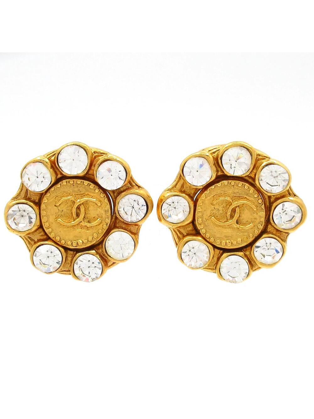 Chanel Gold Clear Hardware Rhinestones #338895C70B